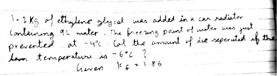 Question image for Sir kf is in so unit and kindly explain that ∆Tis